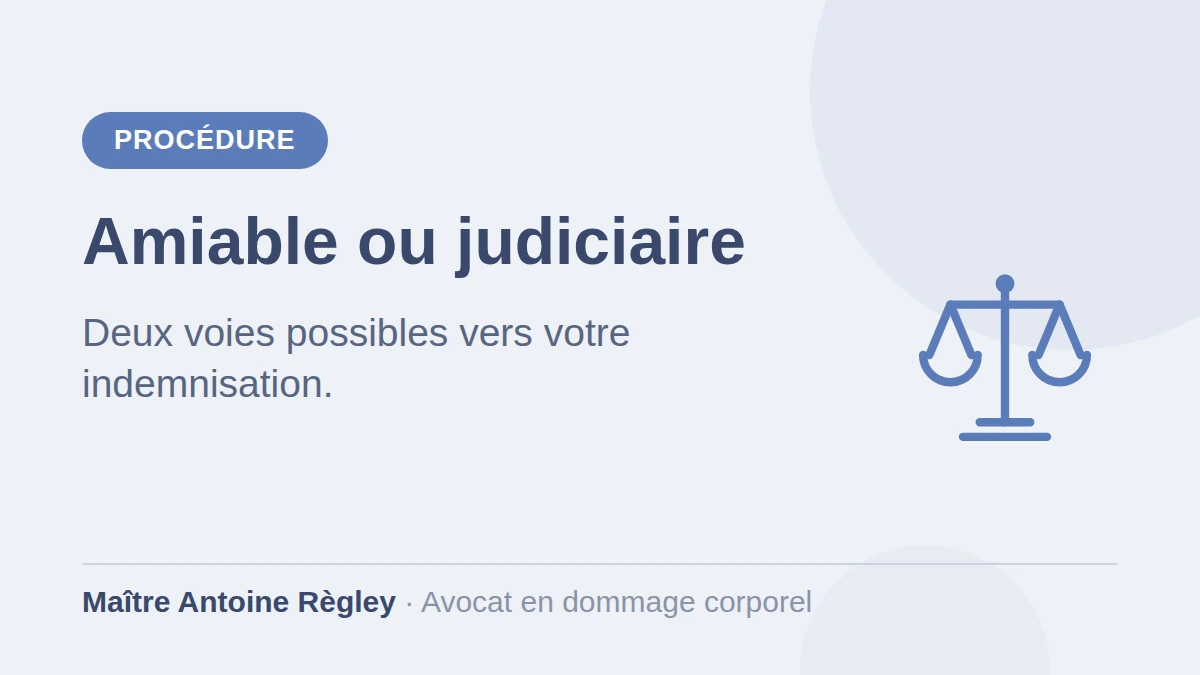 étapes de l'indemnisation après accident