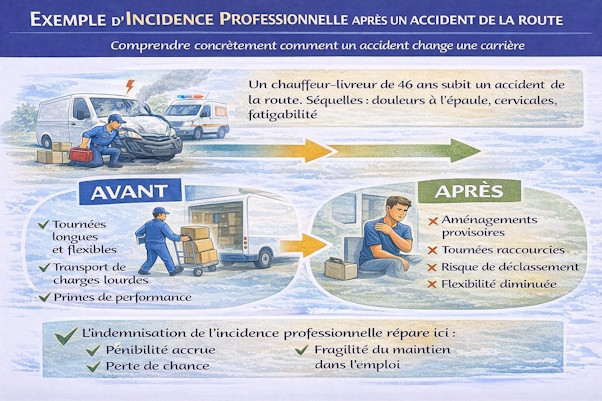 incidence professionnelle exemple