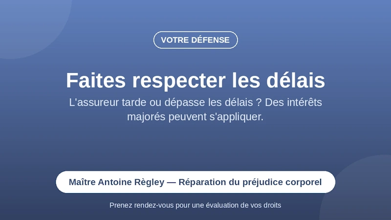 respect des délais d'indemnisation